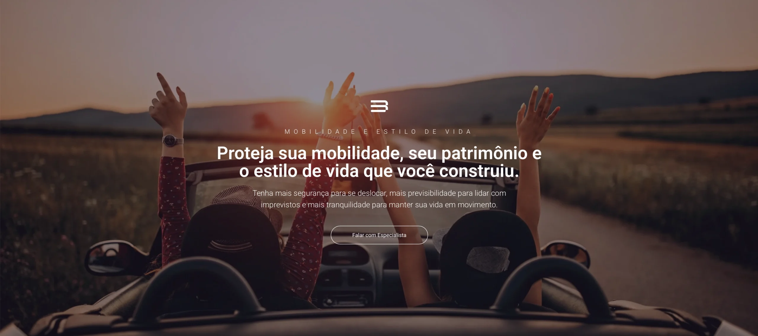 Sua rotina depende de tudo aquilo que mantém você em movimento. Mais do que organização e planejamento, seu dia a dia depende da estrutura que sustenta sua mobilidade e seu estilo de vida: veículos, deslocamentos, viagens, bens importantes e a liberdade de seguir seus planos com segurança e autonomia.Quando um imprevisto acontece, os impactos vão além do inconveniente momentâneo. Eles podem gerar custos inesperados, interrupções na rotina, perda de produtividade, desgaste emocional e pressão financeira justamente quando você mais precisa de estabilidade.As soluções de Mobilidade & Estilo de Vida foram desenvolvidas para proteger essa estrutura. Com a cobertura adequada, você reduz os efeitos dos imprevistos, preserva seu patrimônio e mantém a tranquilidade para continuar vivendo, trabalhando e se movimentando com confiança.Porque proteger seu patrimônio também é proteger a liberdade de seguir em frente.